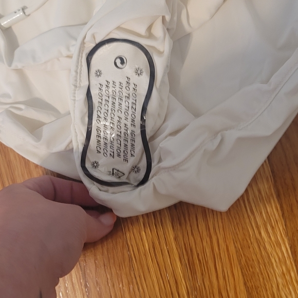 Good American Waist Framer One-Piece Swimsuit Drawstring Ivory 4 US Large/X-Larg - Picture 6 of 10